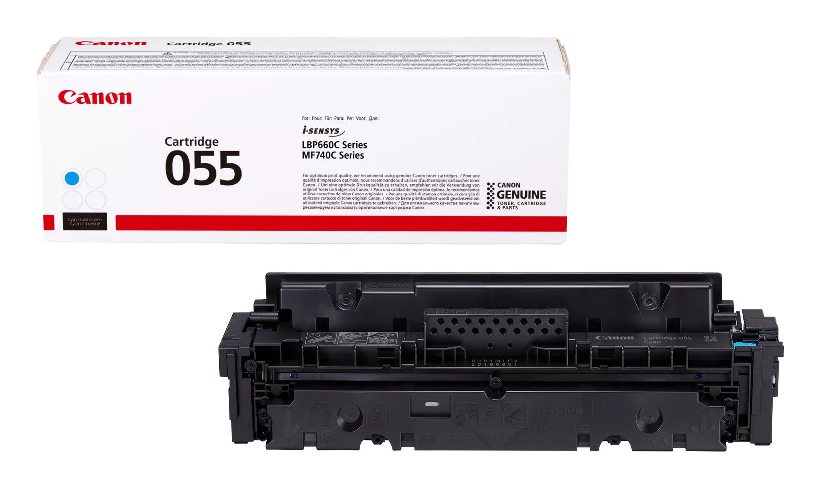 Canon Tonerkartusche 055 (3015C002) – Cyan, 2'100 Seiten – für Canon i-SENSYS MF740