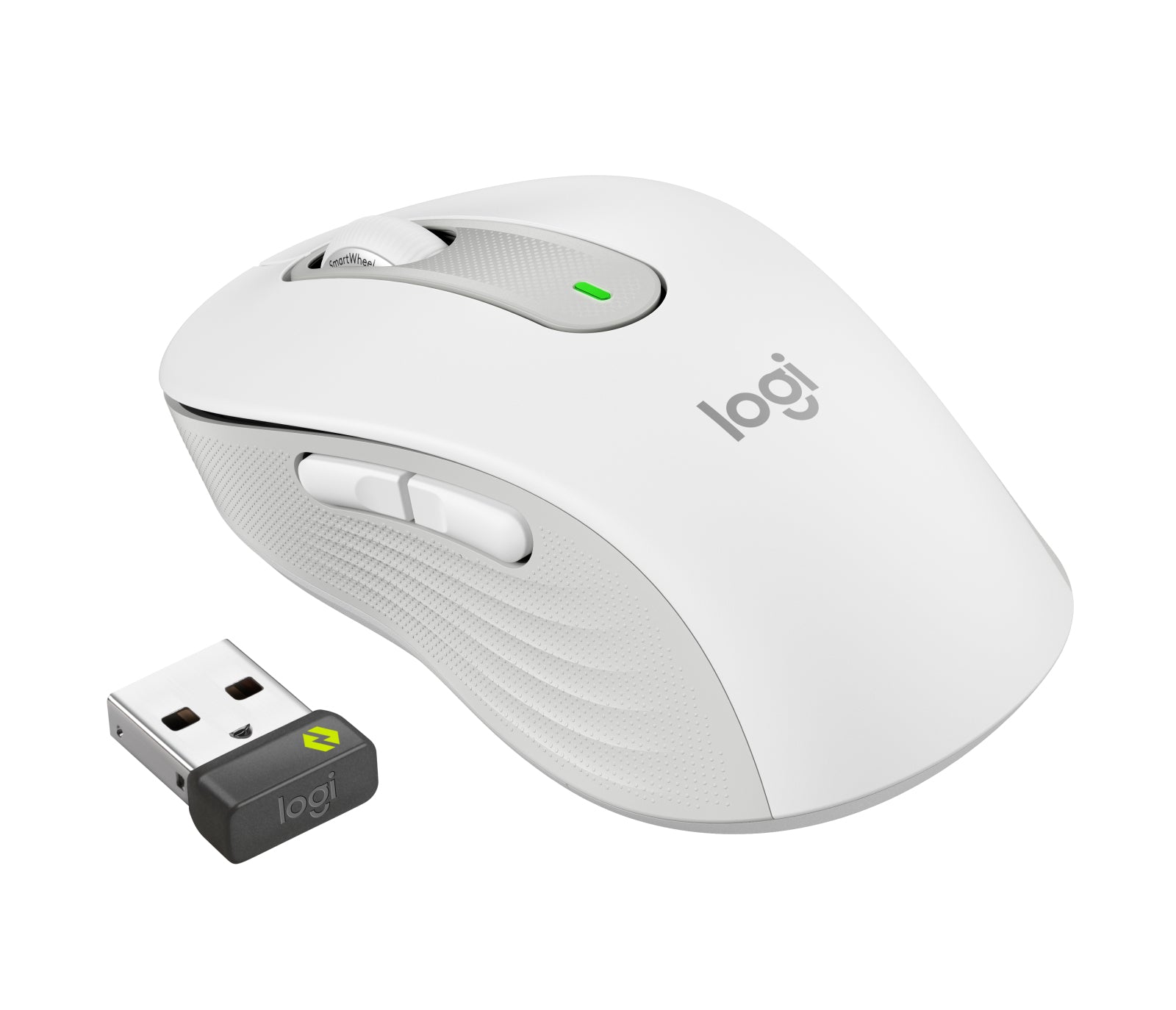 Logitech M650 für Business Business-Maus – für Rechtshänder, für mittlere Handflächen, Weiss