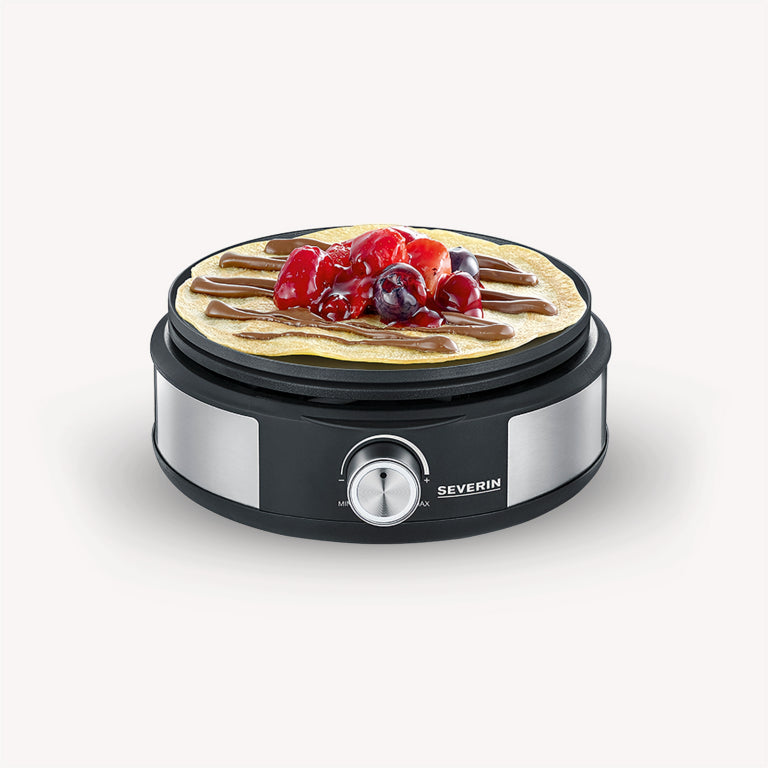 Severin Fondue-Set 2471000 – Edelstahl, 8 Personen, elektrisch – schwarz/Edelstahl