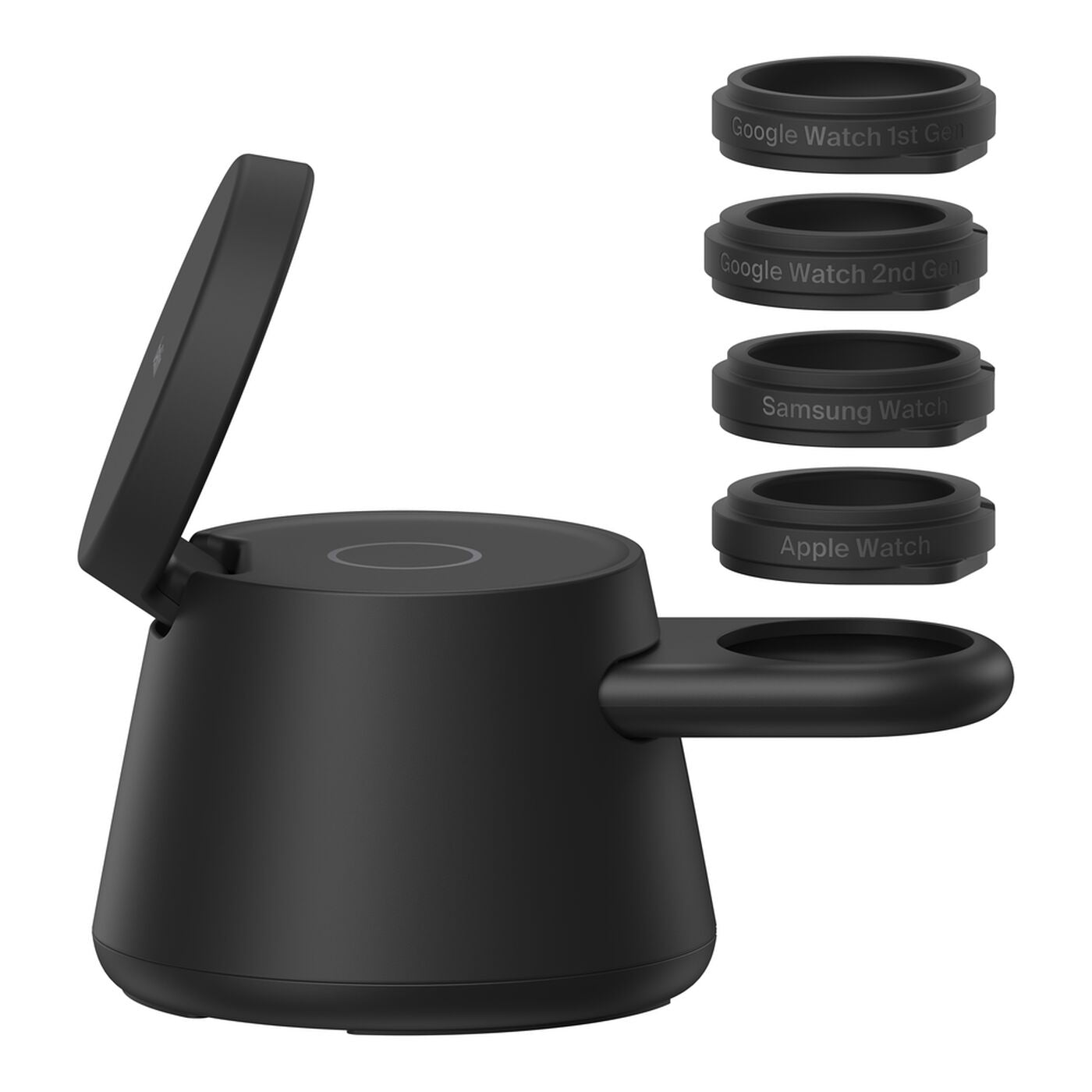 Belkin UltraCharge 3-in-1 Ladeständer – Qi2 – 45 W – für Smartphone/Smartwatch/Kopfhörer – Schwarz