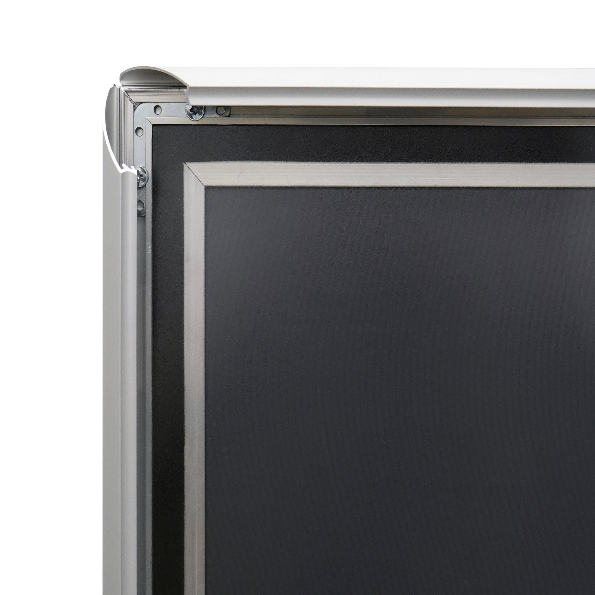 Europel Boden-Prospektständer – für A0, silber, Aluminium, 900×60×1250 mm