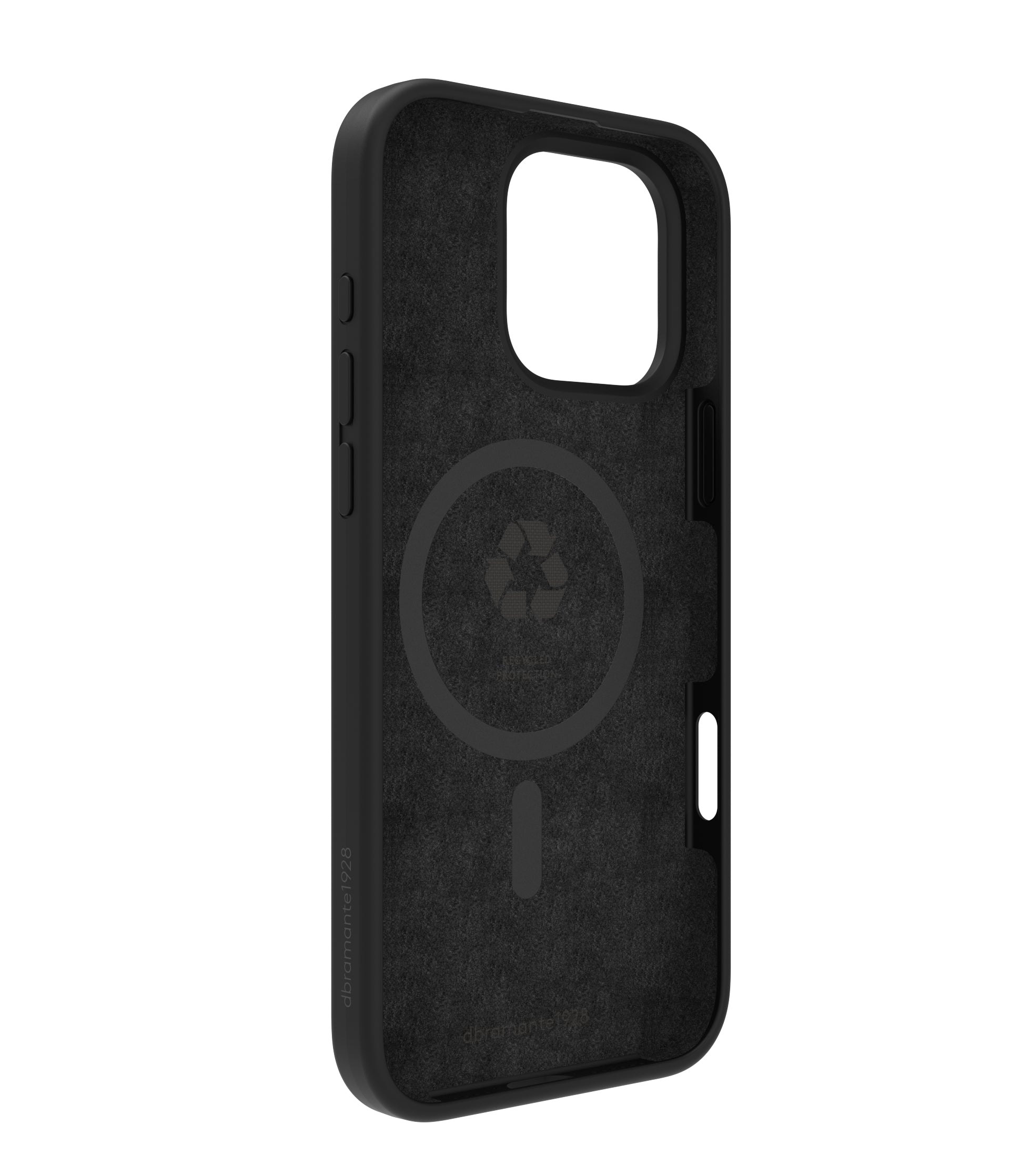 dbramante1928 Monaco Backcover – für Apple iPhone 16 Pro Max, MagSafe, Kunststoff+Silikon, Night Black