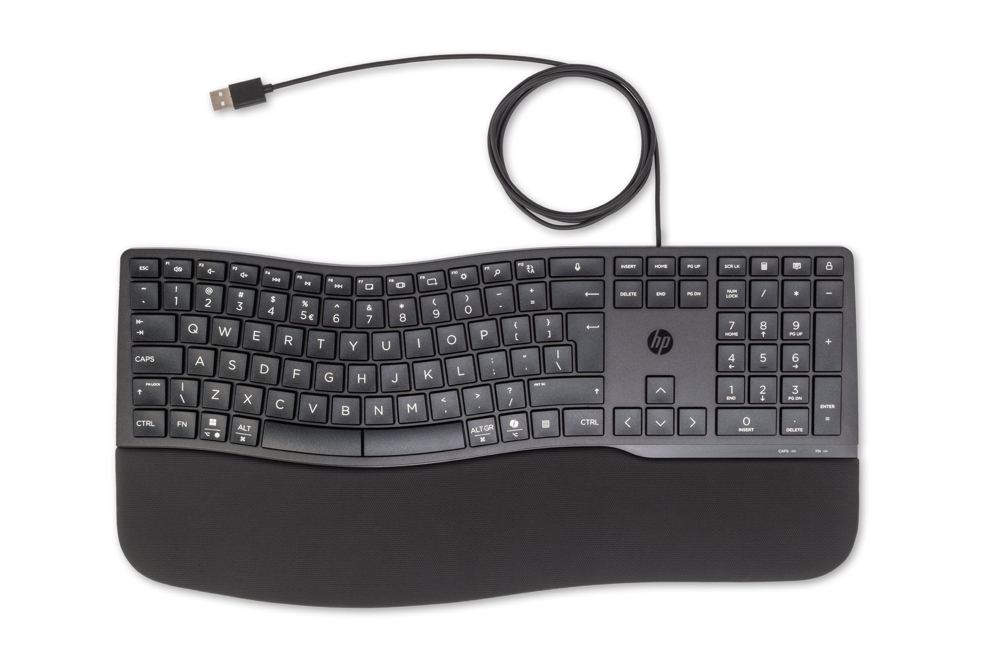 HP 480 Comfort – Tastatur – kabelgebunden, USB – Schwarz