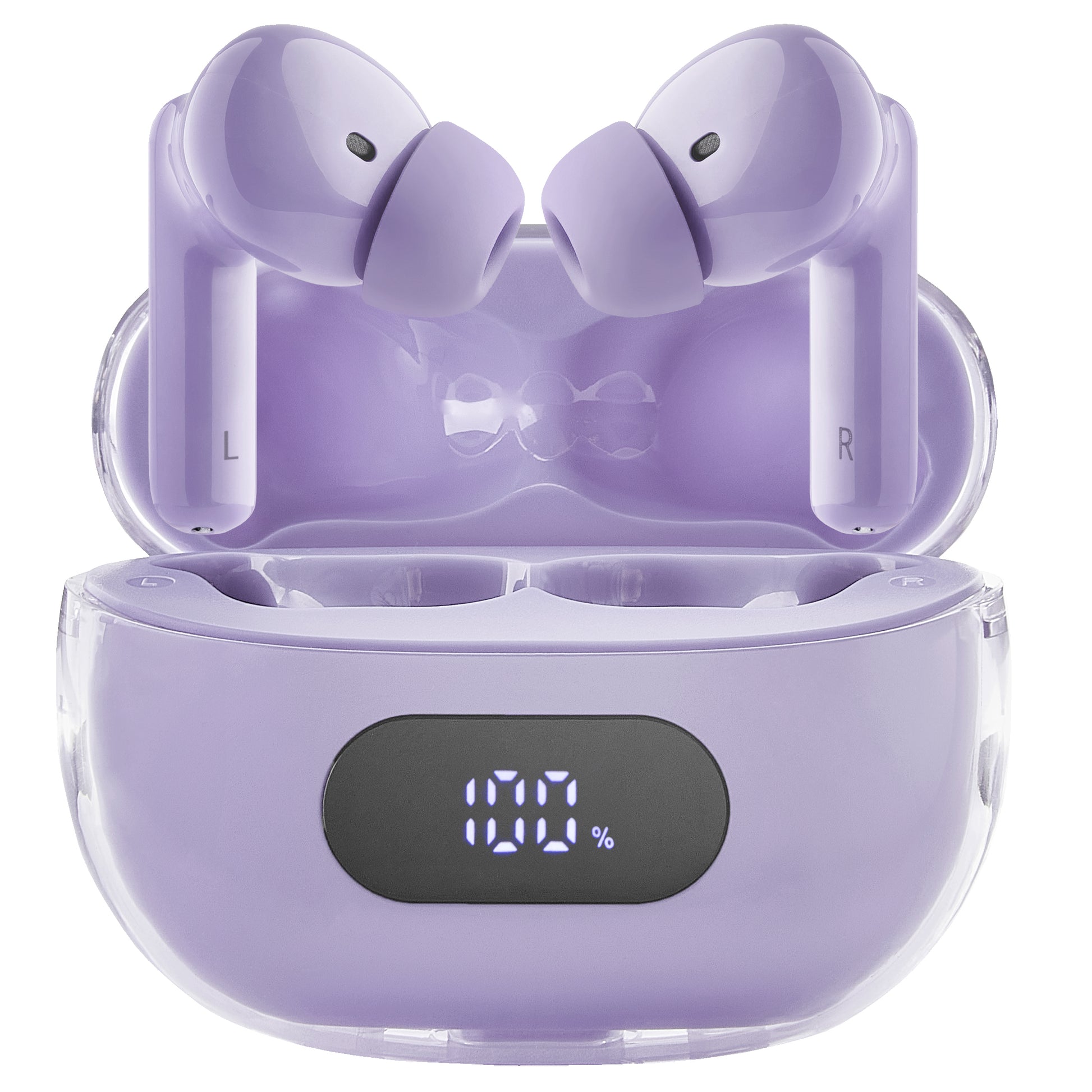 Intenso Buds Plus T313AE TWS In-Ear – ANC, mit Ladecase, Violett, BT 5.4
