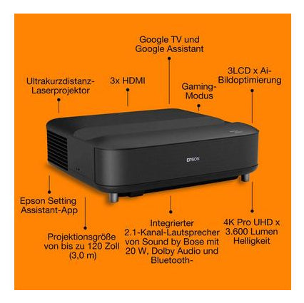 Epson EH-LS670B, Projektor – Ultra HD 4K