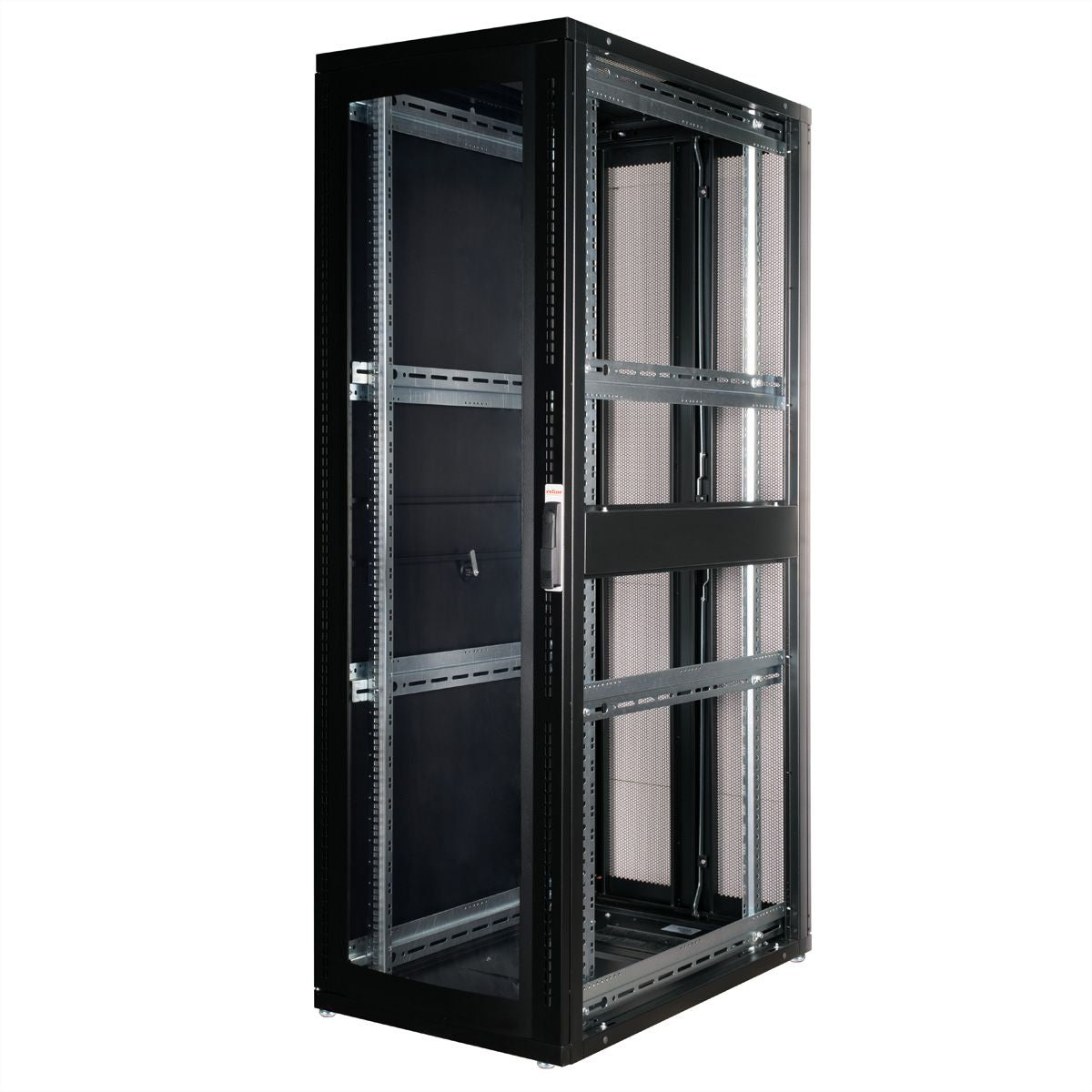 ROLINE Pro – 19" Netzwerkschrank 42U, IP20, abschliessbar, 600 × 1000 × 1970 mm, schwarz, Stahl