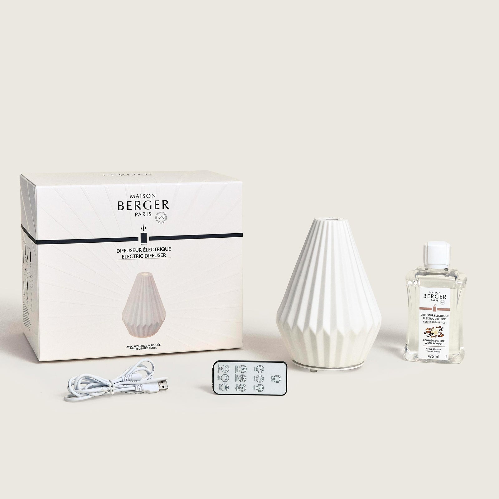 Maison Berger Paris Cône – Ultraschall-Diffusor, 80 ml, schwarz