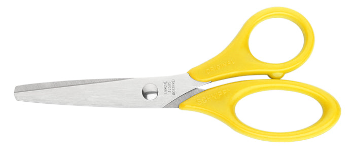 Lerche Kinderschere – 13,0 cm, Edelstahl, für Rechtshänder, abgerundete Spitzen, Kunststoff, farbig sortiert
