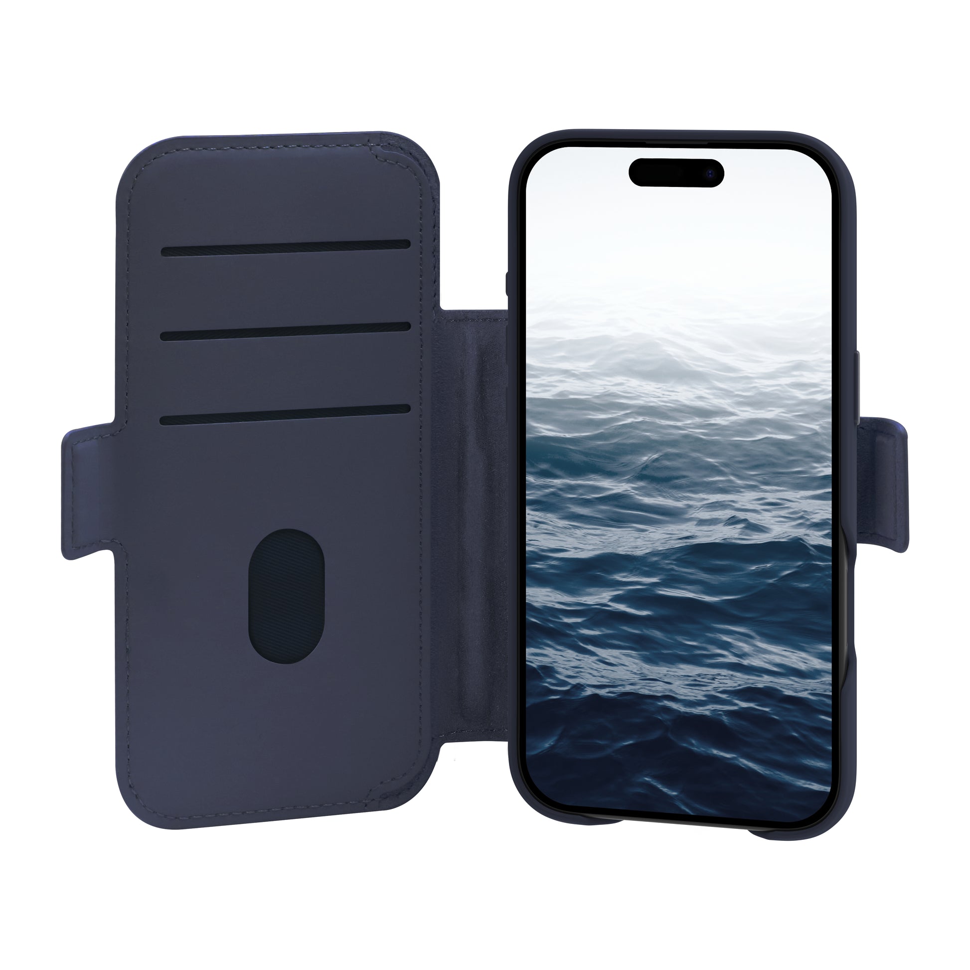 dbramante1928 Lynge MS ICON Wallethülle – für Apple iPhone 17 Air – 3 Kartenfächer, Kunststoff, Deep Water
