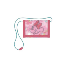 Undercover Brustbeutel – mit Münzfach, Klettverschluss – 13 × 9 × 2 cm – pink – Polyester – Minnie Mouse