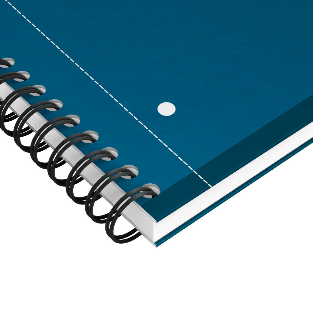 Oxford Collegeblock – A4+ – Doppelspirale, mikroperforiert, Hardcover, Kopfzeile – Petrol