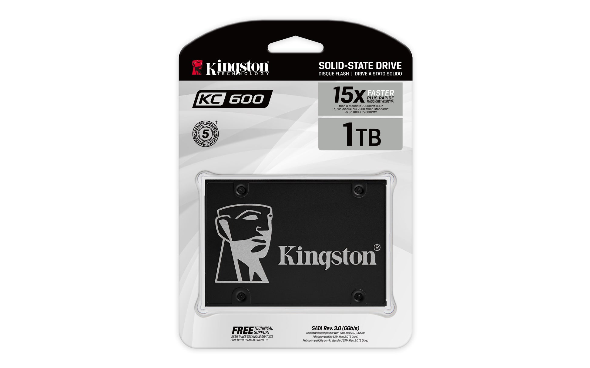Kingston KC600 1024GB – 2,5 Zoll, SATA III 6 Gbit/s