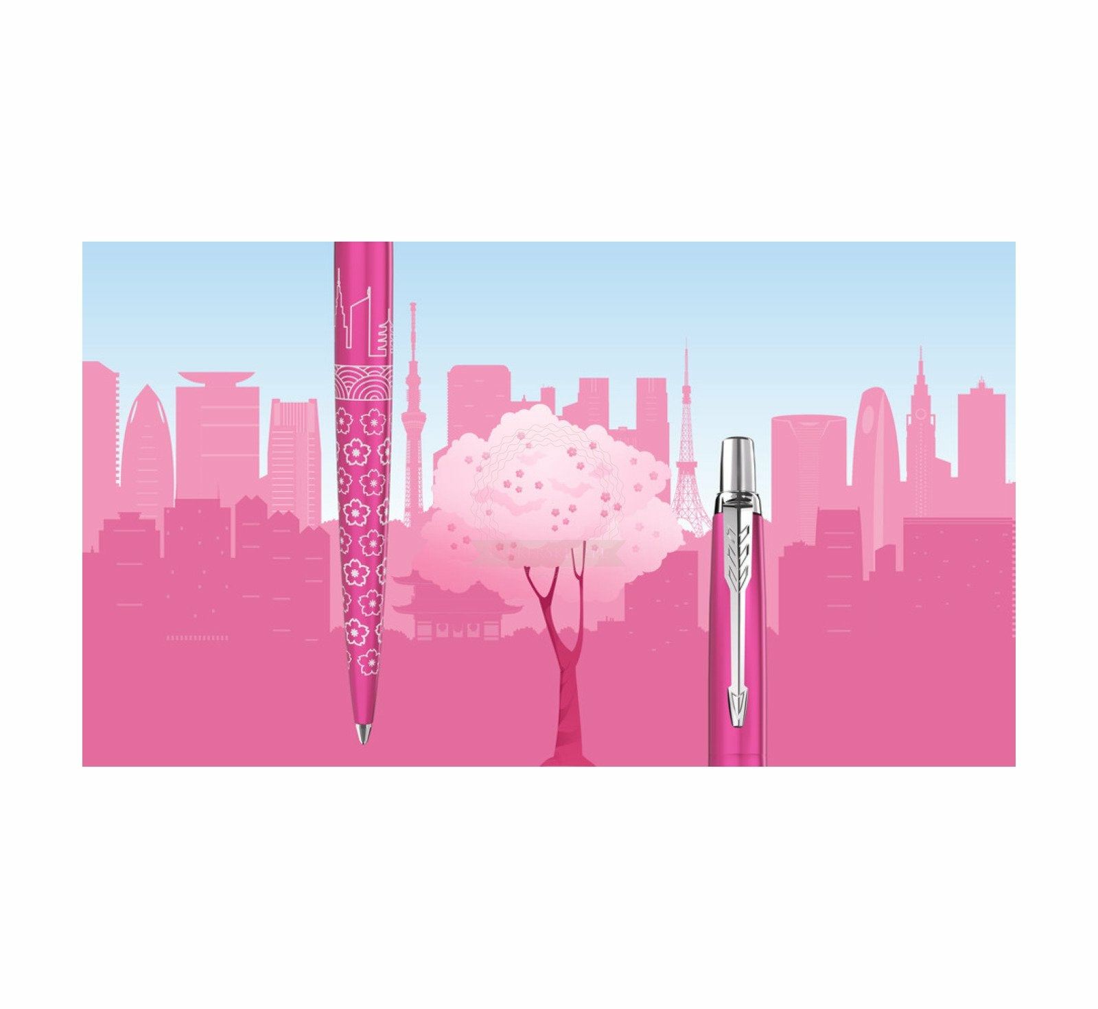 Parker Kugelschreiber – Pink, Edelstahl