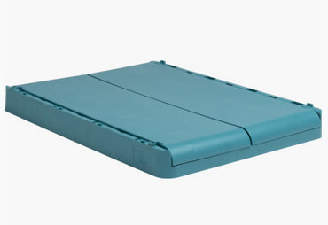 Exacompta Aufbewahrungsbox B 375 × H 163 × T 275 mm – für A4+, zusammenklappbar, mit Tragegriff, blau