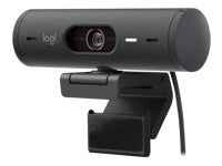 Logitech Brio 500 Webcam – Full HD, 60 fps, USB-C, Autofokus, Abdeckung, 90°
