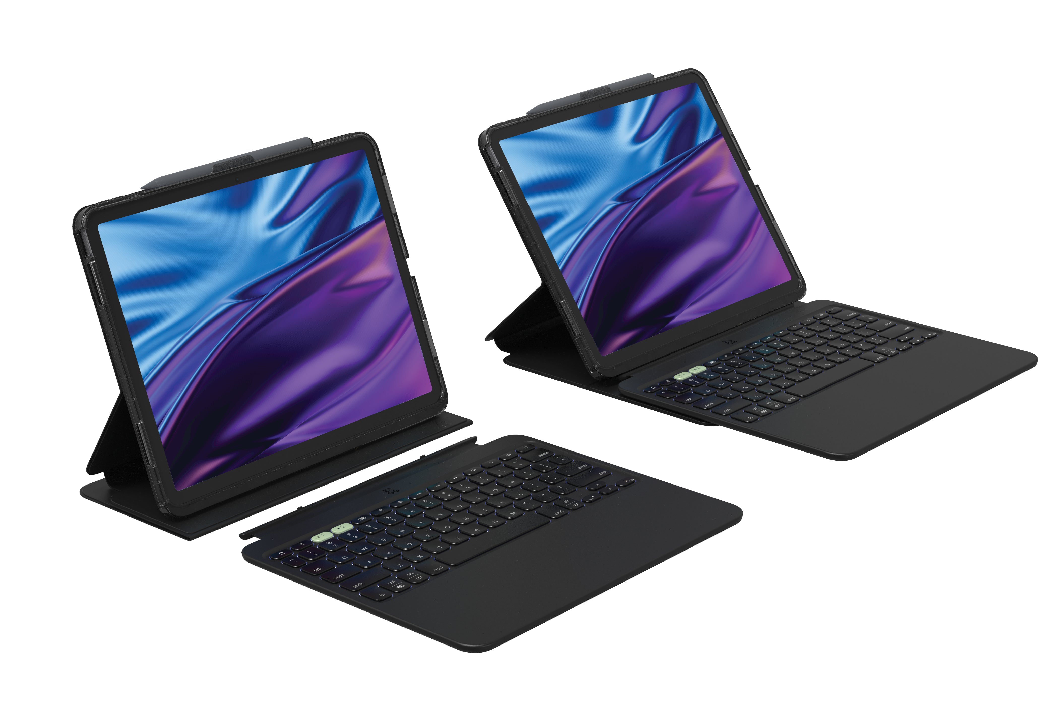 ZAGG Tastatur, kabellos (Bluetooth), CH-Layout (DE-CH), RGB-Beleuchtung – für iPad Air 13 (M2/24, M3/25)