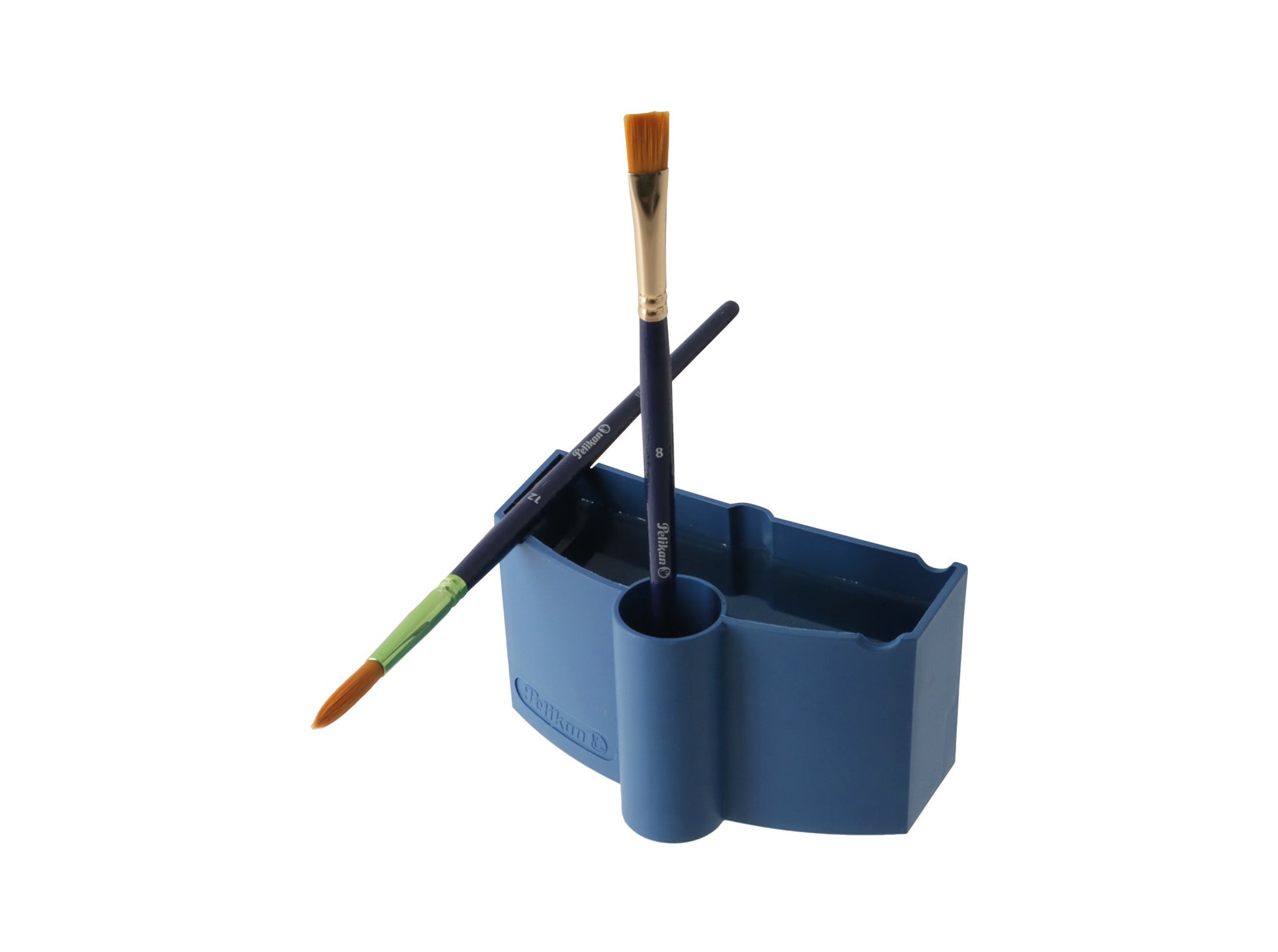 Pelikan Wasserbecher – Blau, 95% recycelter Kunststoff, ansteckbar, für Pelikan Deckfarbkasten K12 und K24