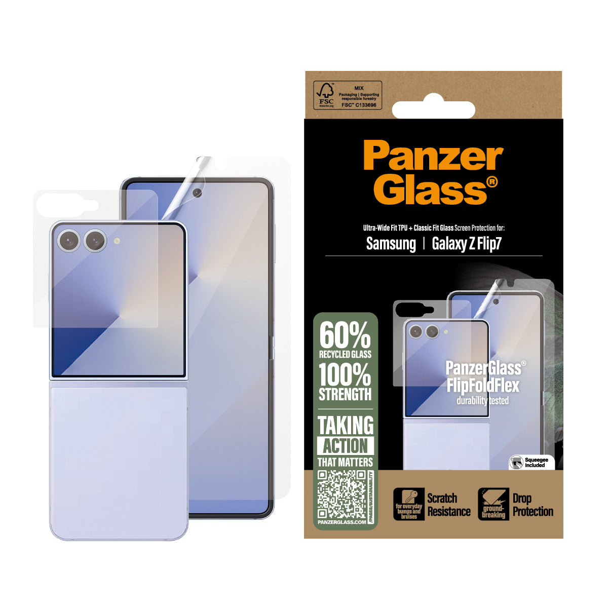 PanzerGlass für Samsung Galaxy Z Flip7 – Blickschutz-Folie
