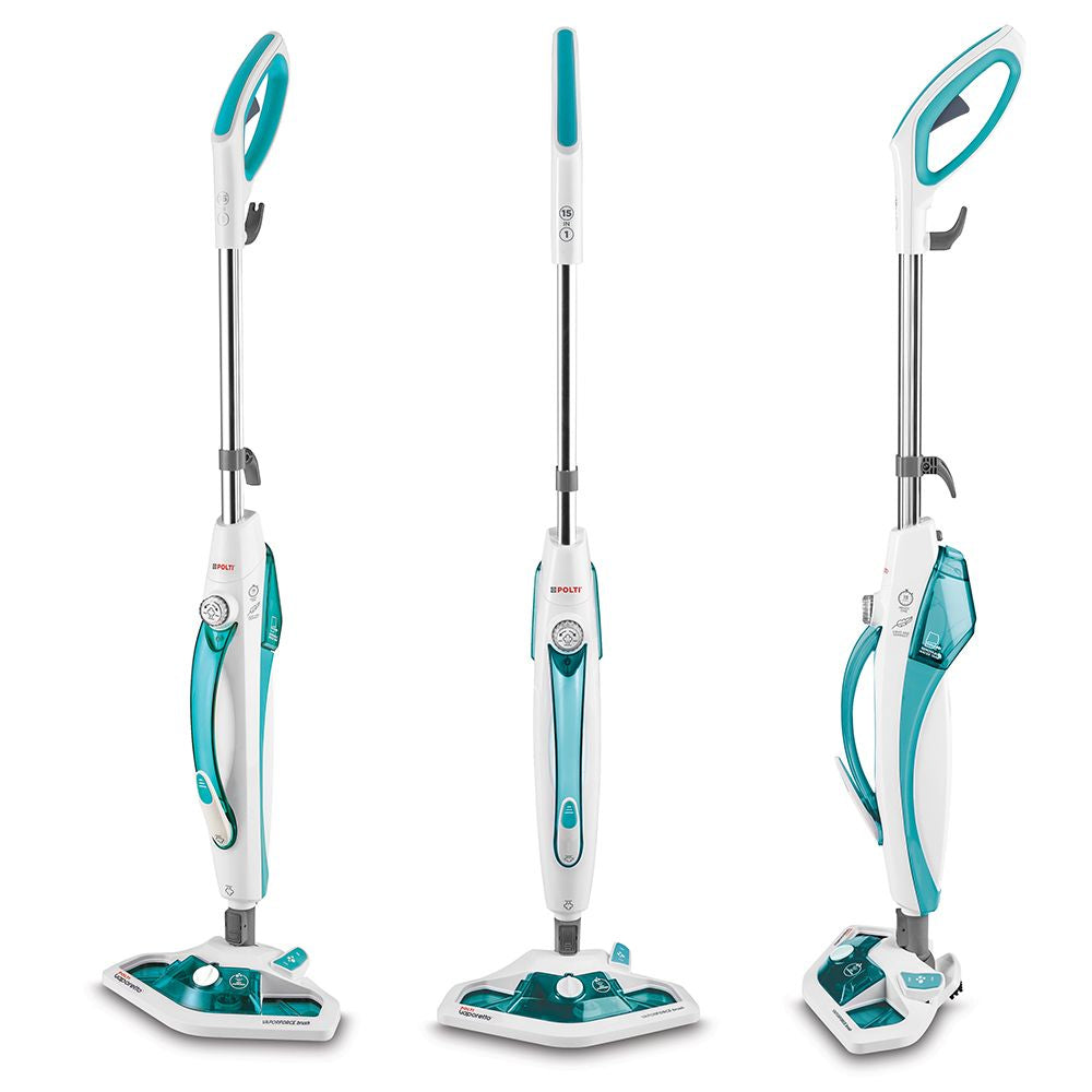 Polti Dampfreiniger Vaporetto SV450_Double – 0,3 l, türkis/weiss
