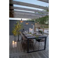 Star Trading LED-Kerze – 27,5 × 10 × 10 cm – Batteriebetrieb, IP44, Warmweiss