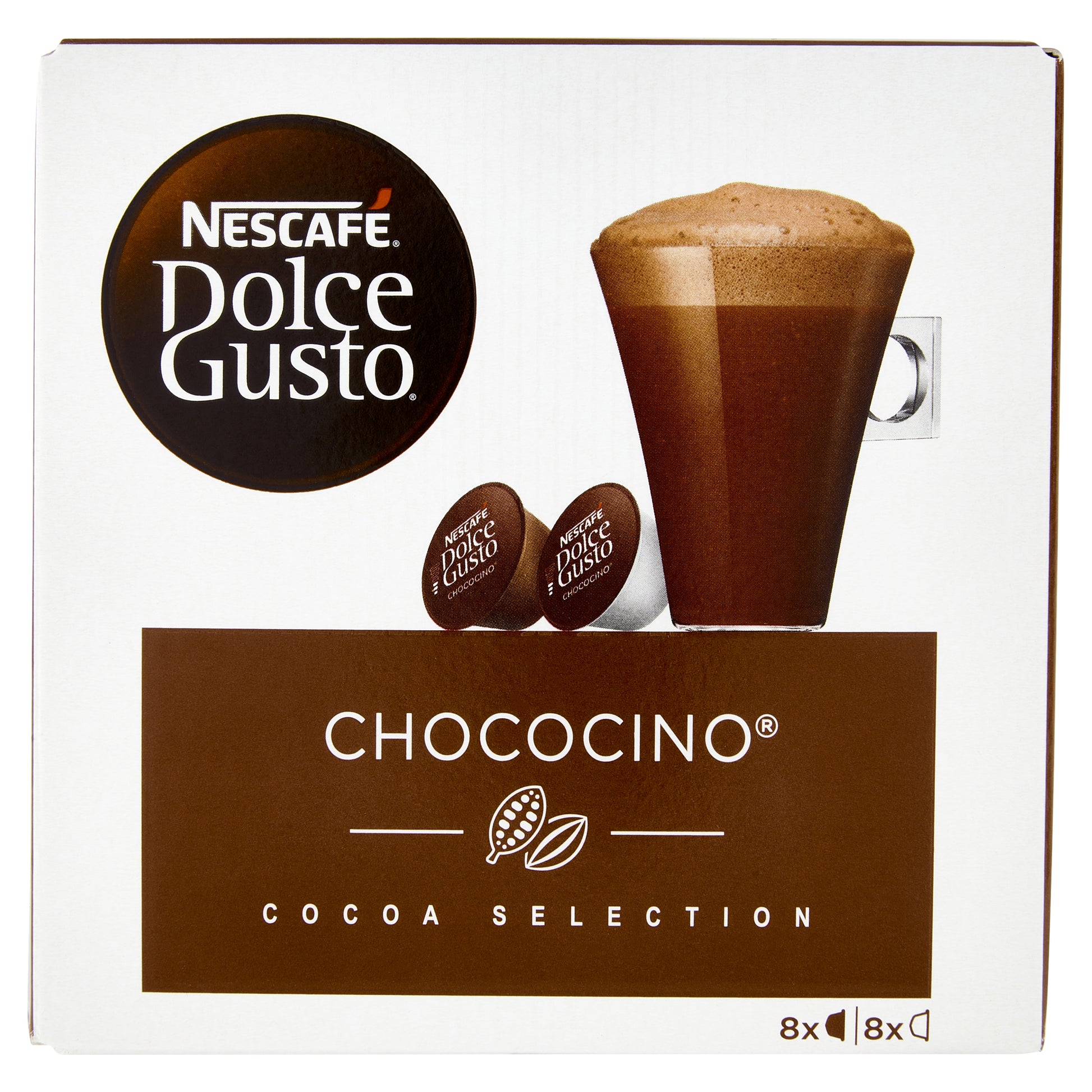 Nescafé Kaffeekapseln Chococino – für Dolce Gusto – 16 Kapseln