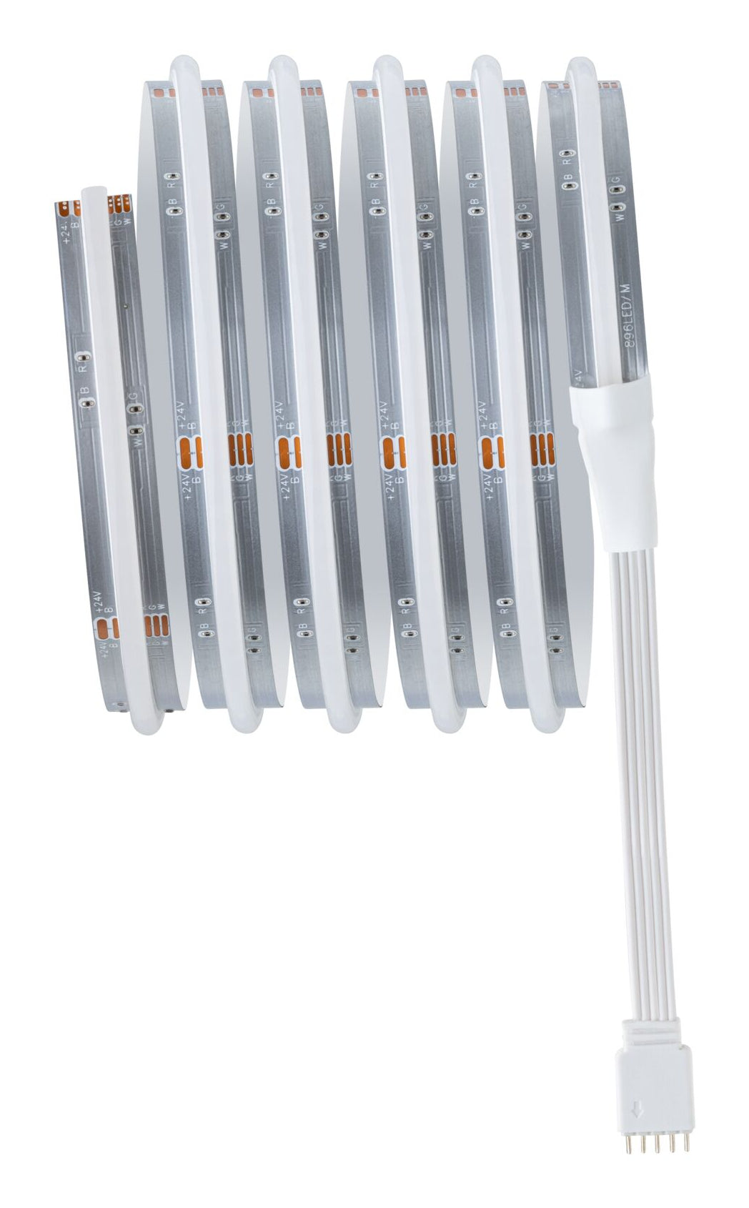 Paulmann LED-Strip MaxLED 500 – 1,5 m, 795 lm, 10 W, RGBW, dimmbar, silber, inkl. Netzteil, Fernbedienung