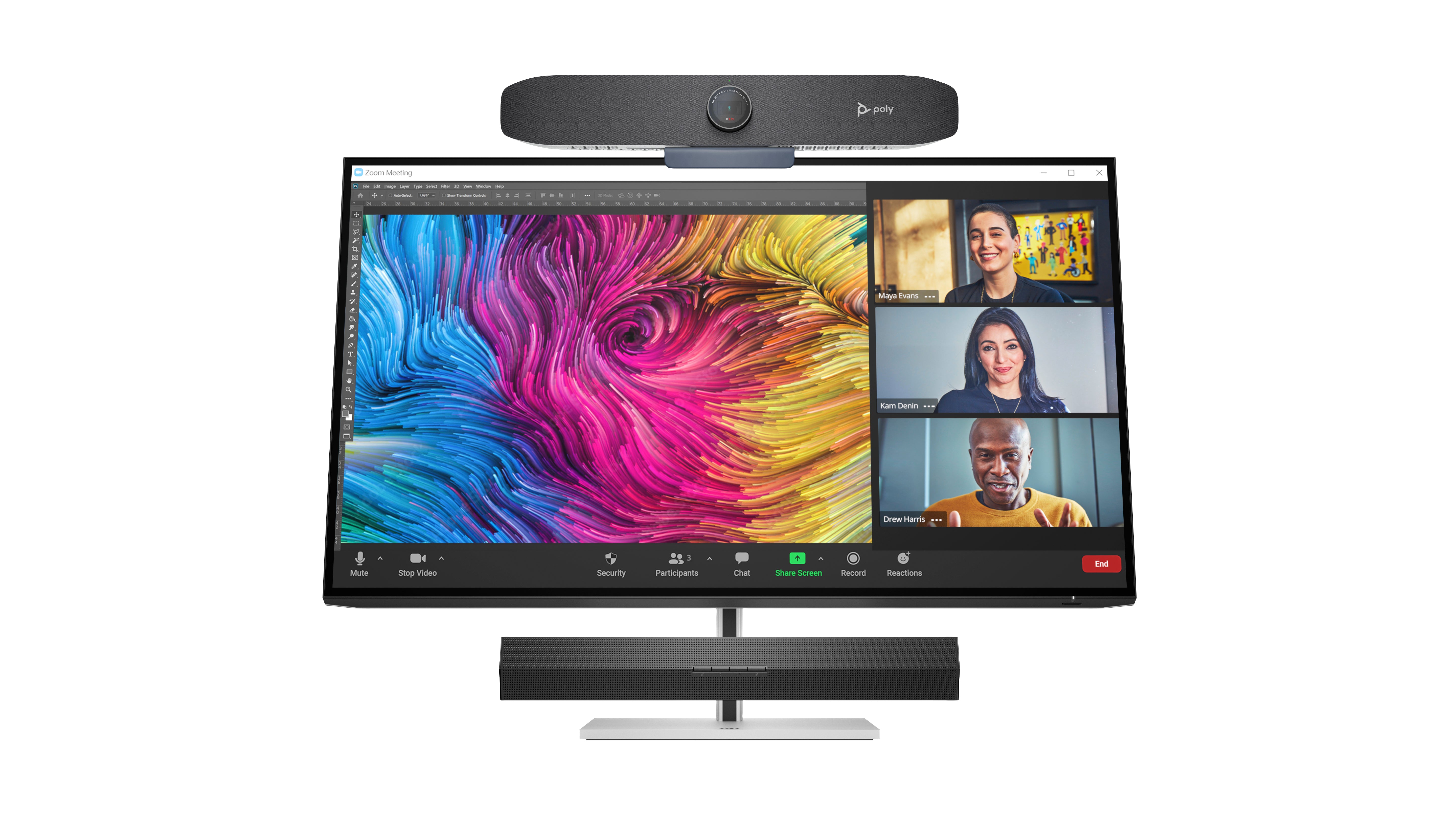 HP 732PK – Monitor, 31,5" 3840 × 2160 (UHD 4K), IPS, 400 cd/m², HDMI, DisplayPort, USB