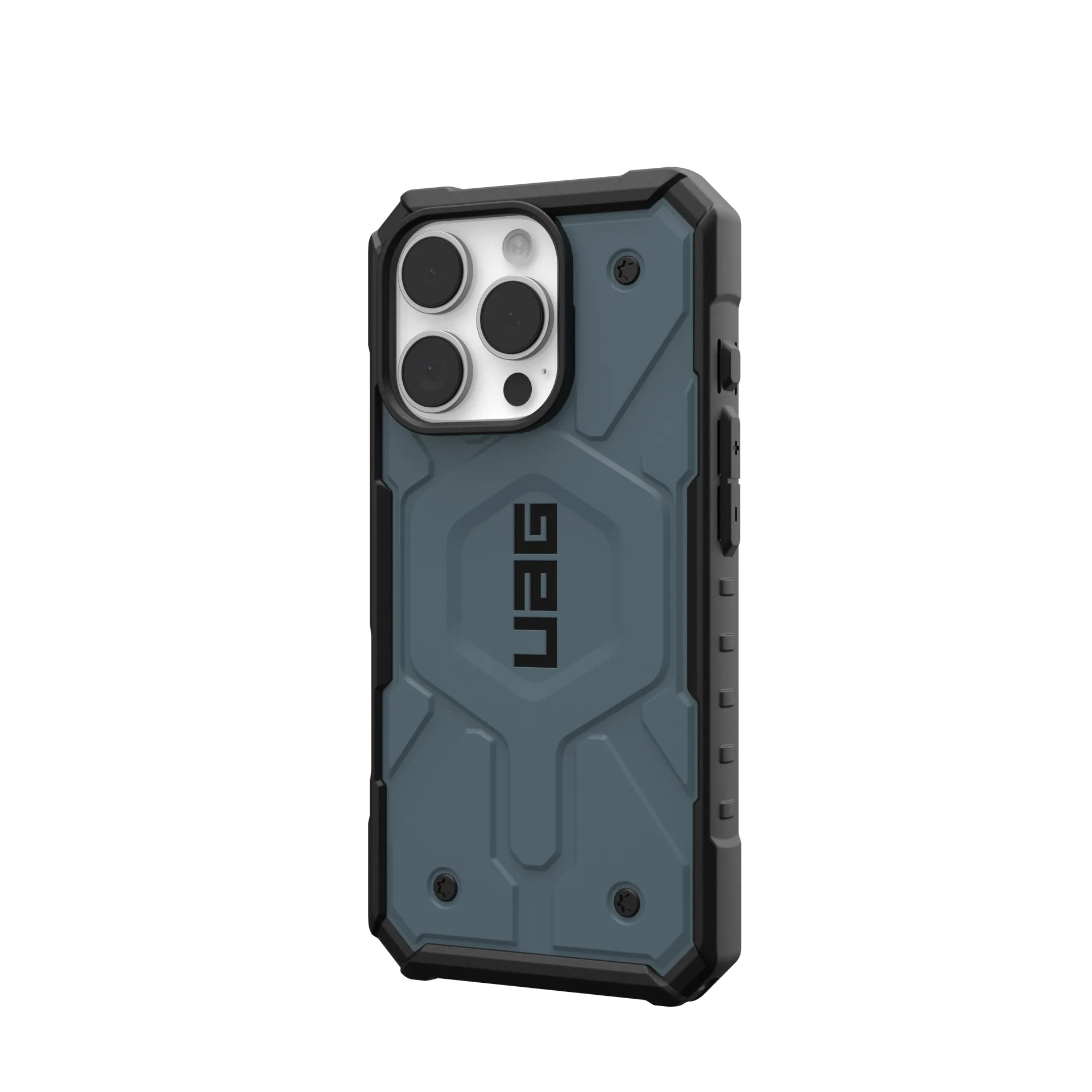 Urban Armor Gear Backcover Pathfinder – für Apple iPhone 16 Pro – blau – TPU, MagSafe-kompatibel