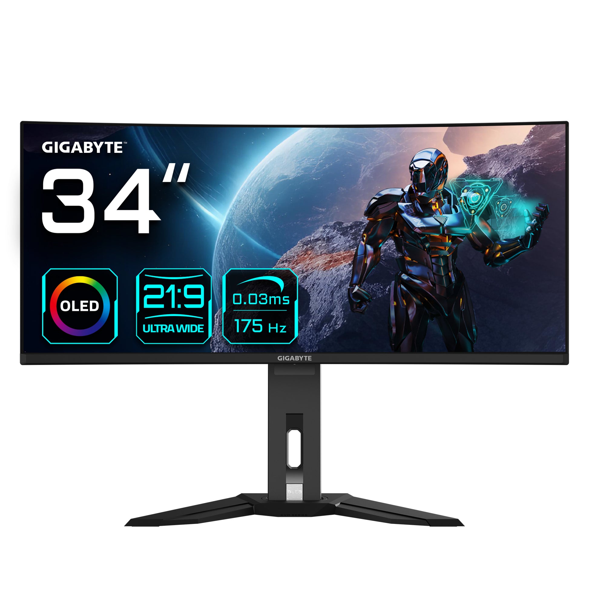 GIGABYTE MO34WQC 34" OLED – WQHD (3440 × 1440), 175 Hz, KVM
