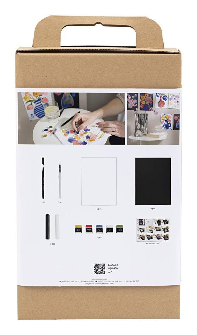 Creativ Company Kreativ Mix Aquarell – Bastelset (Wasserfarben) – Mehrfarbig