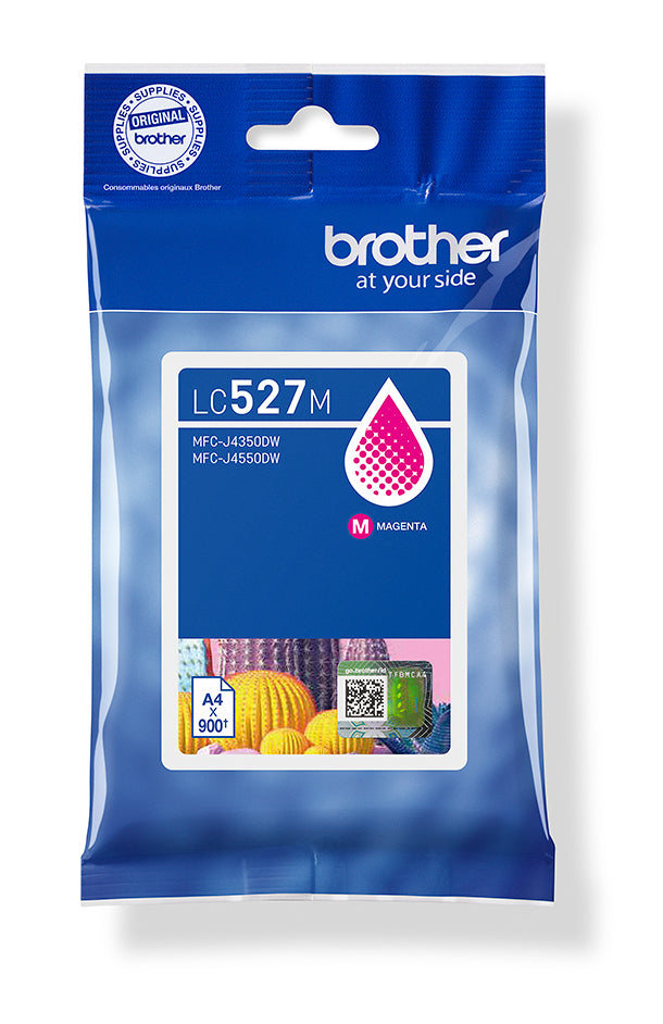 Brother LC527M Magenta Tintenpatrone (Original) – 900 Seiten – für MFC-J4350DW/4550DW
