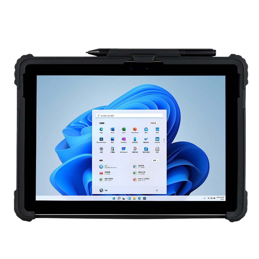 InfoCase Tablet-Hülle für Microsoft Surface Pro 9 13" – Schwarz, Durchscheinend