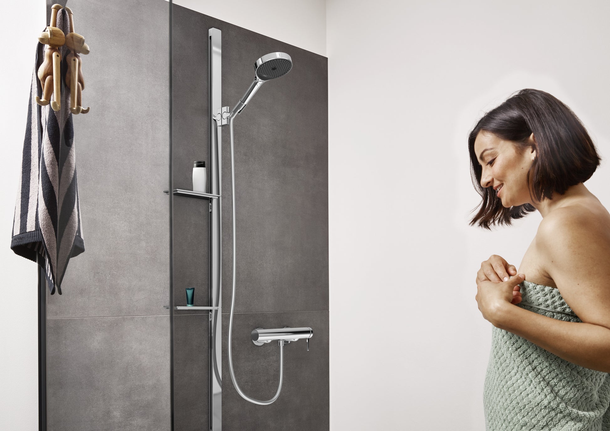 Hansgrohe Rainfinity Handbrause 130 – Ø13 cm, Metall, 3 Strahlarten, Chrom