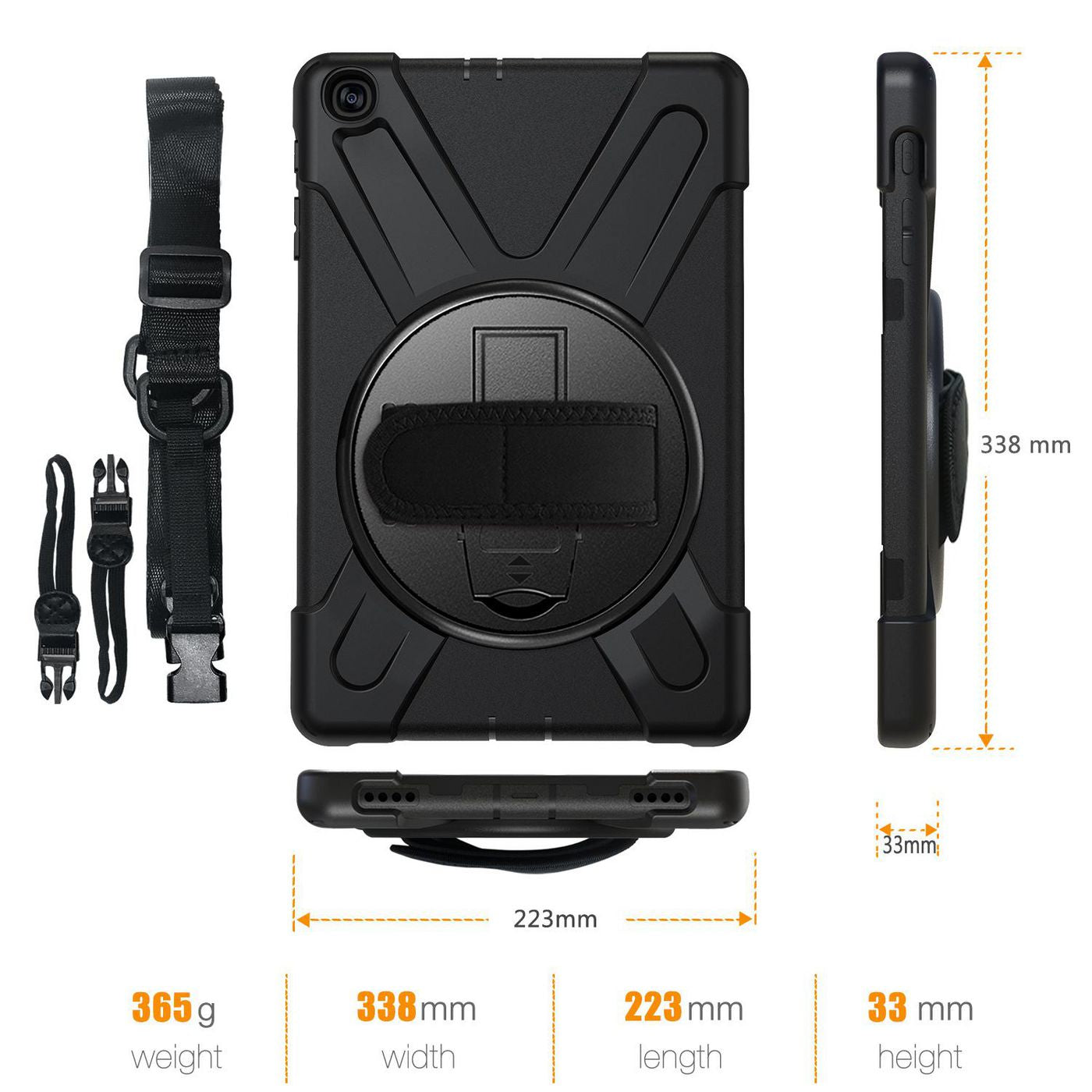 eSTUFF Tablet-Hülle für Galaxy Tab A 10,1" (2019) – Schwarz