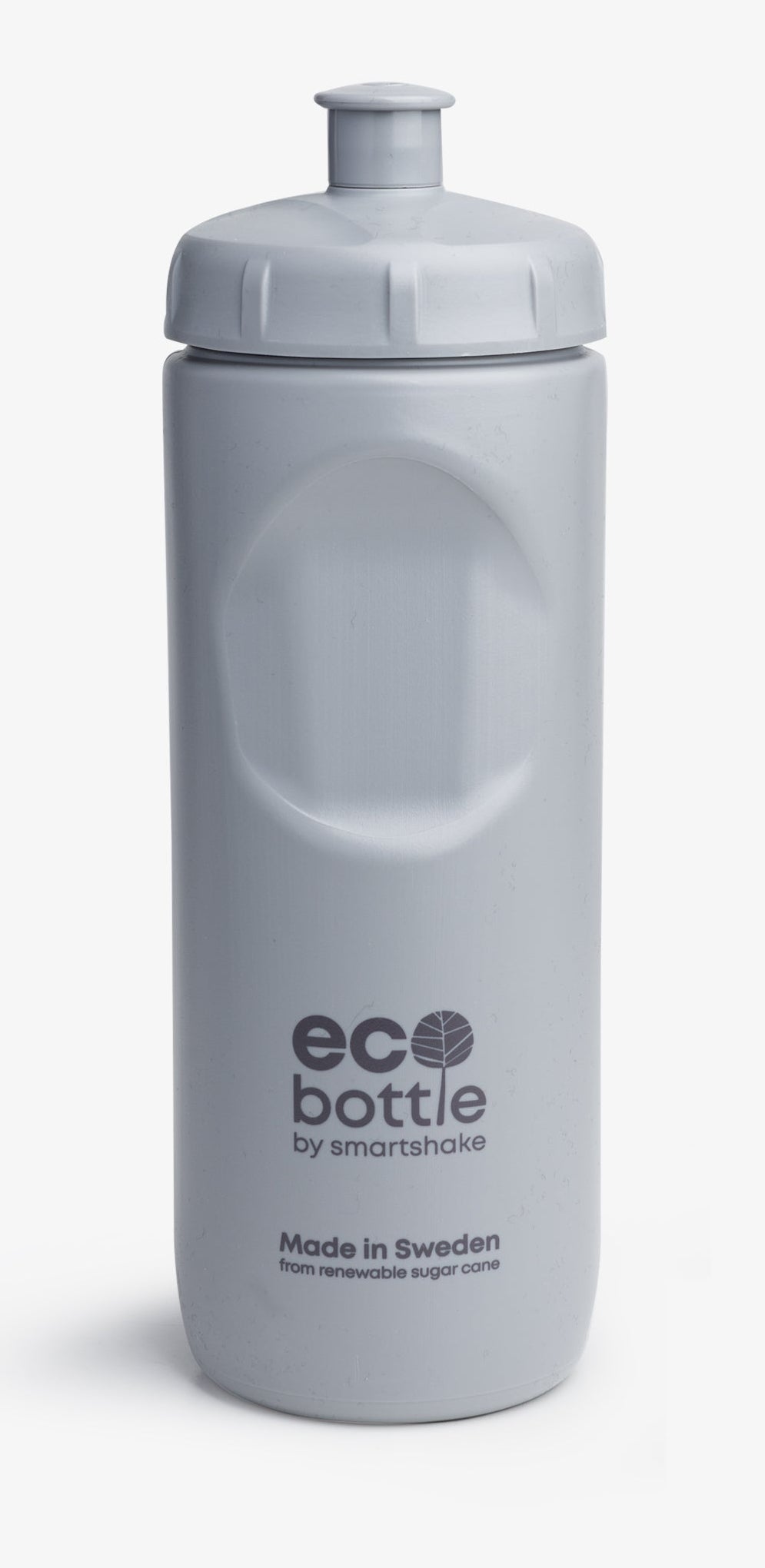 Smartshake EcoBottle Squeeze Trinkflasche 500 ml – Zuckerrohrpulpe, Schraubdeckel, Grau