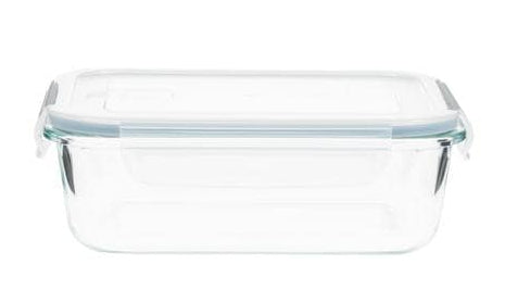 Furber. Furber – 4-teiliges Vorratsdosen-Set, 370 ml/630 ml/1,0 l/1,5 l, Glas/Silikon, transparent