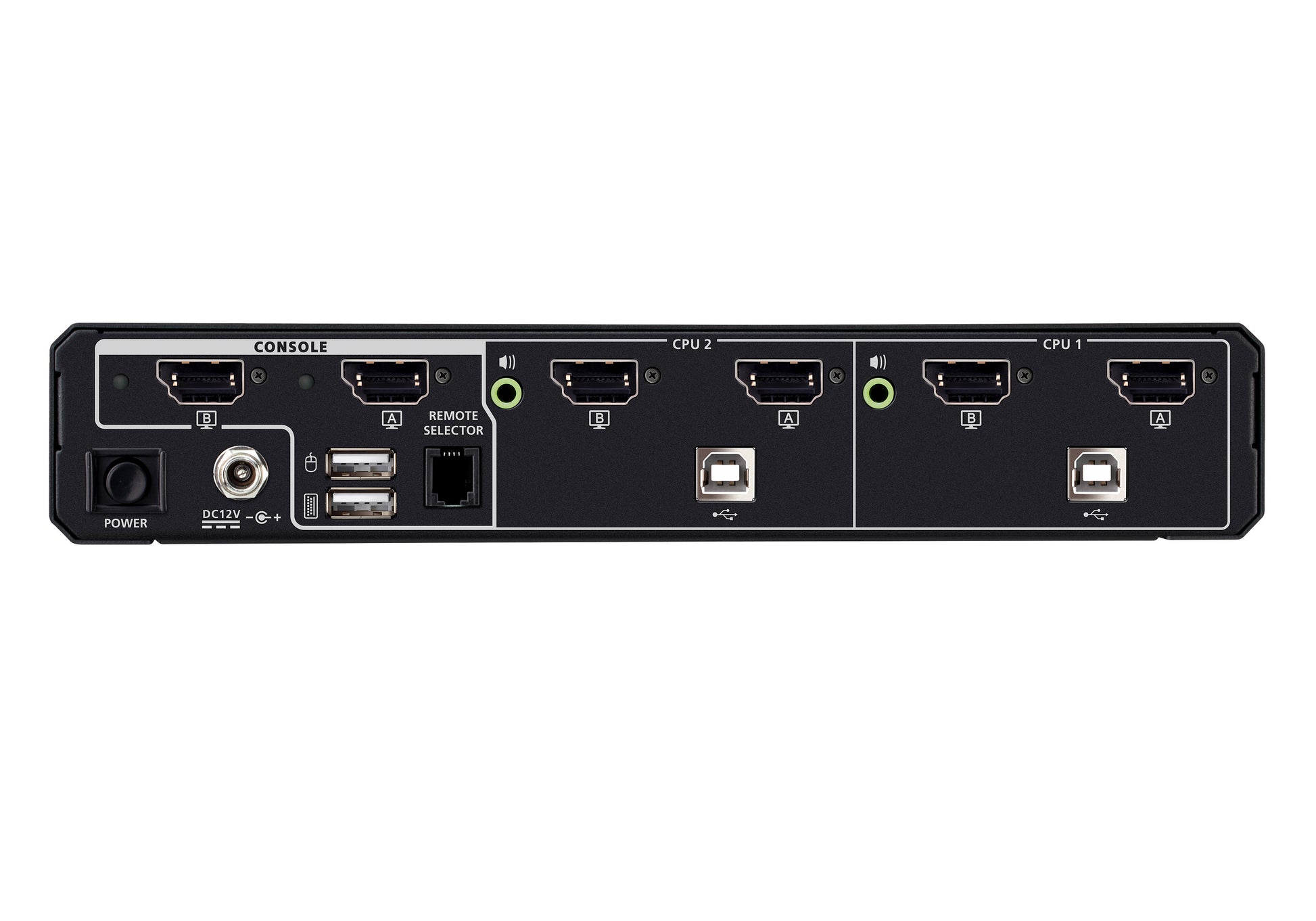 ATEN CS1142DPH4 – KVM-Switch – 2-Port, DP/HDMI – 5120 × 2880 @ 60 Hz, Audio