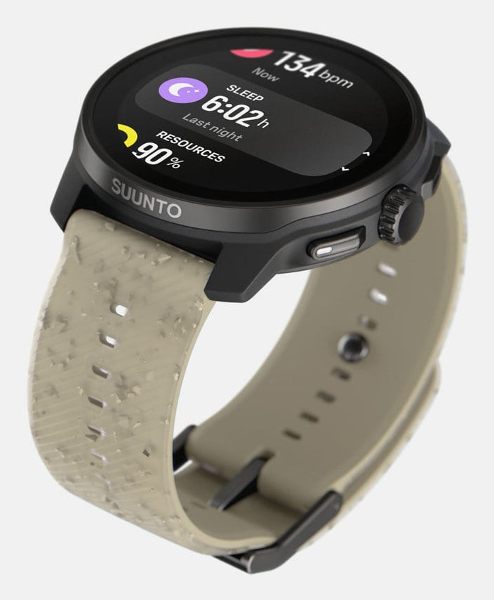 Suunto Race S 45 mm GPS – Fiberglas Schwarz, Sportband, Grau, 50 m