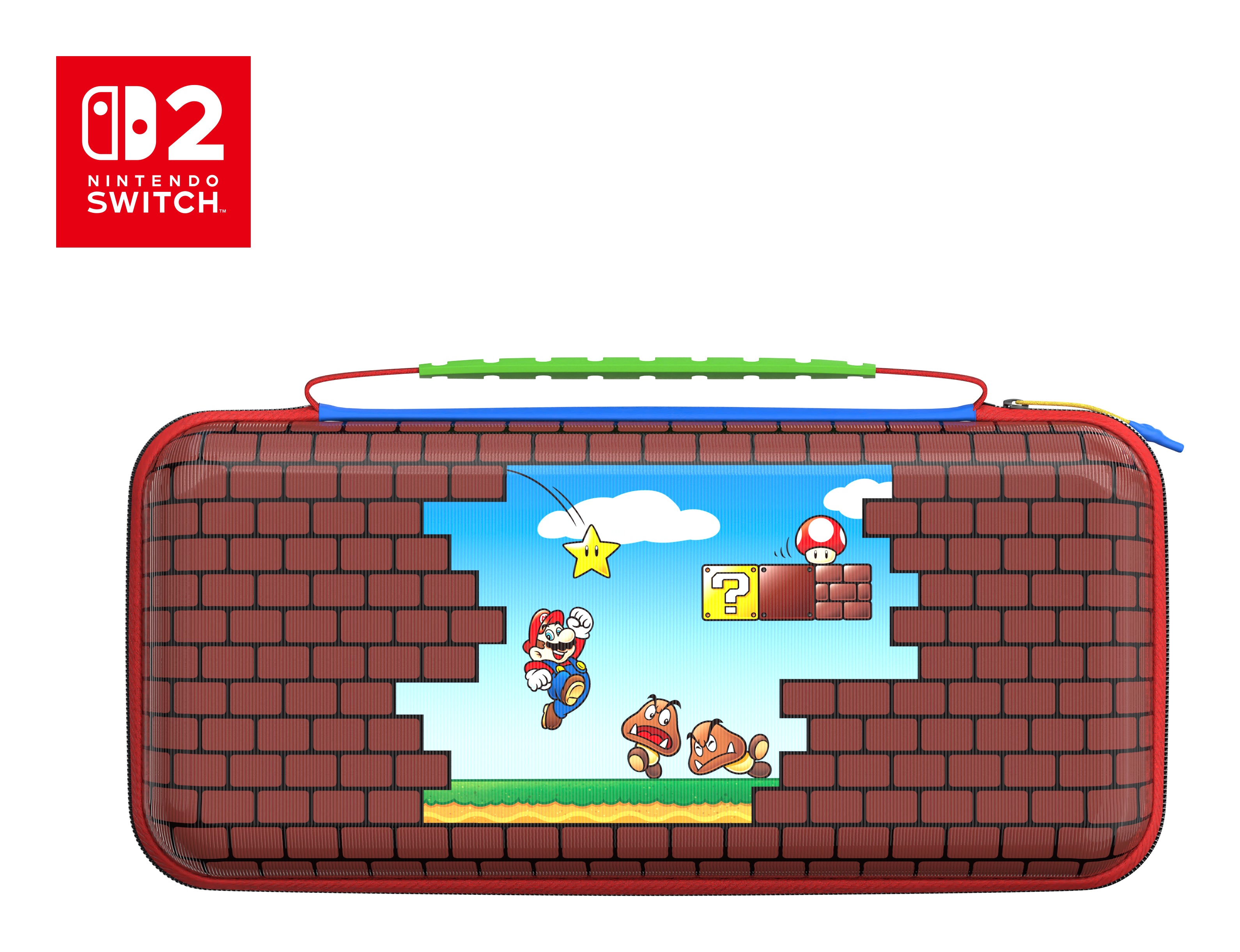 Turtle Beach Etui – für Nintendo Switch 2/Switch/Switch OLED – 300×155×58 mm – mehrfarbig – Mario Bricks