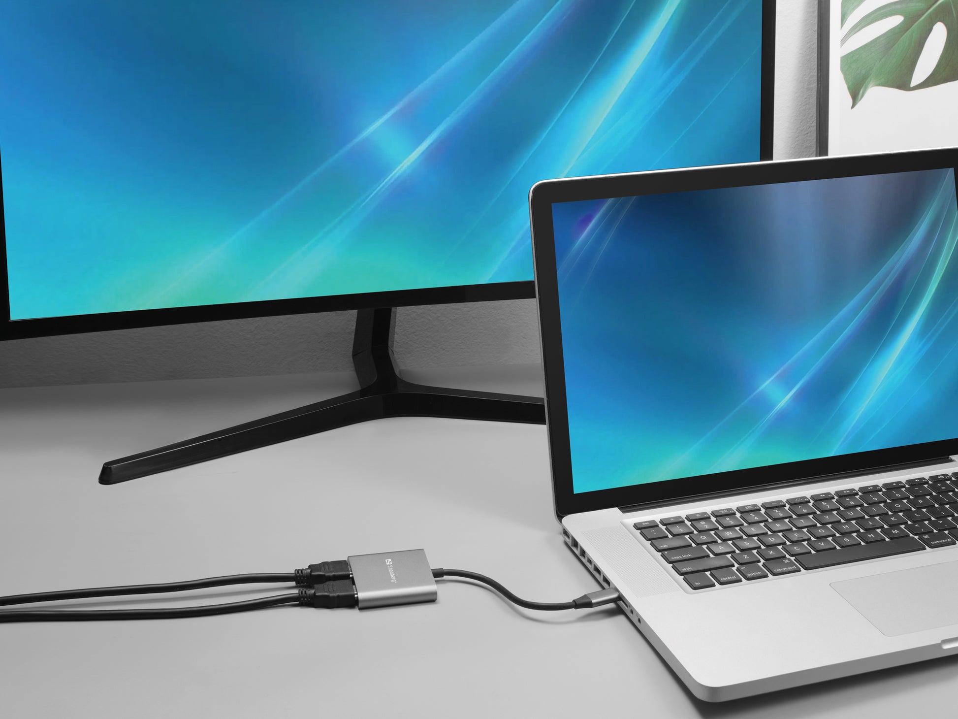 Sandberg 136-44 Dockingstation – USB-C, 2× HDMI, 1× USB-A, für Windows 10/Windows 11