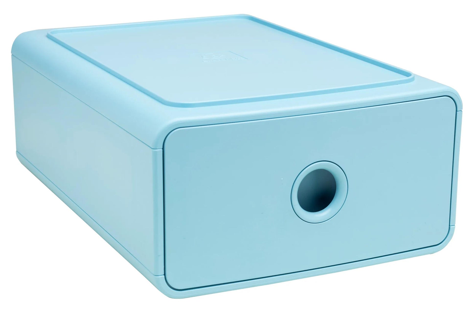 Exacompta SKANDI Schubladenelement – 1 Schublade, für A5+, blau, Polystyrol (PS), B 190 × H 107 × T 265 mm