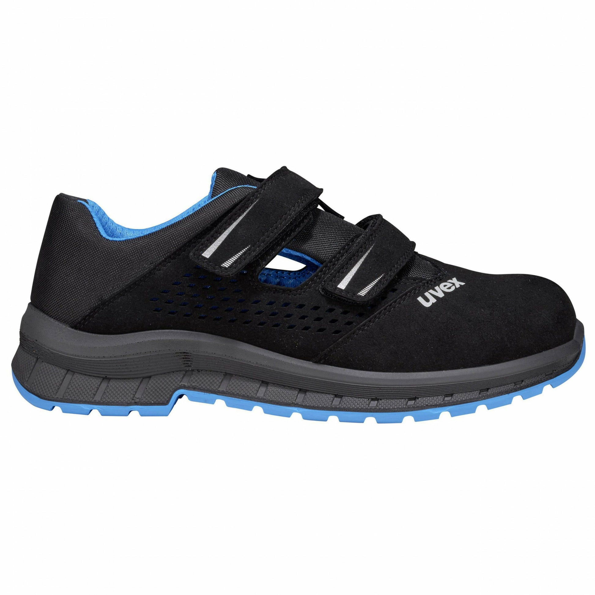 Uvex 2 trend Sicherheitshalbschuh S1P SRC – schwarz/blau – Grösse 51, Weite 11