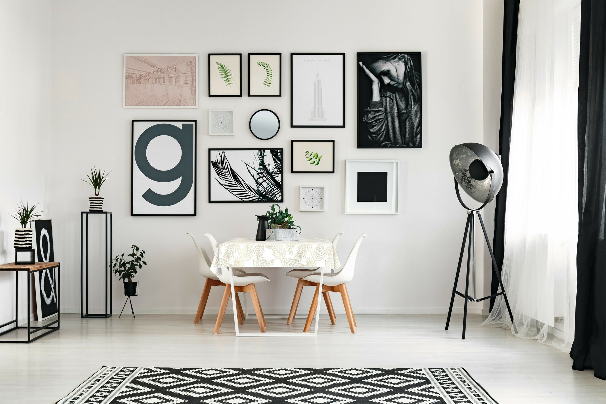 d-c-table Tischdecke – 140×180 cm, PP, Weiss, Wald