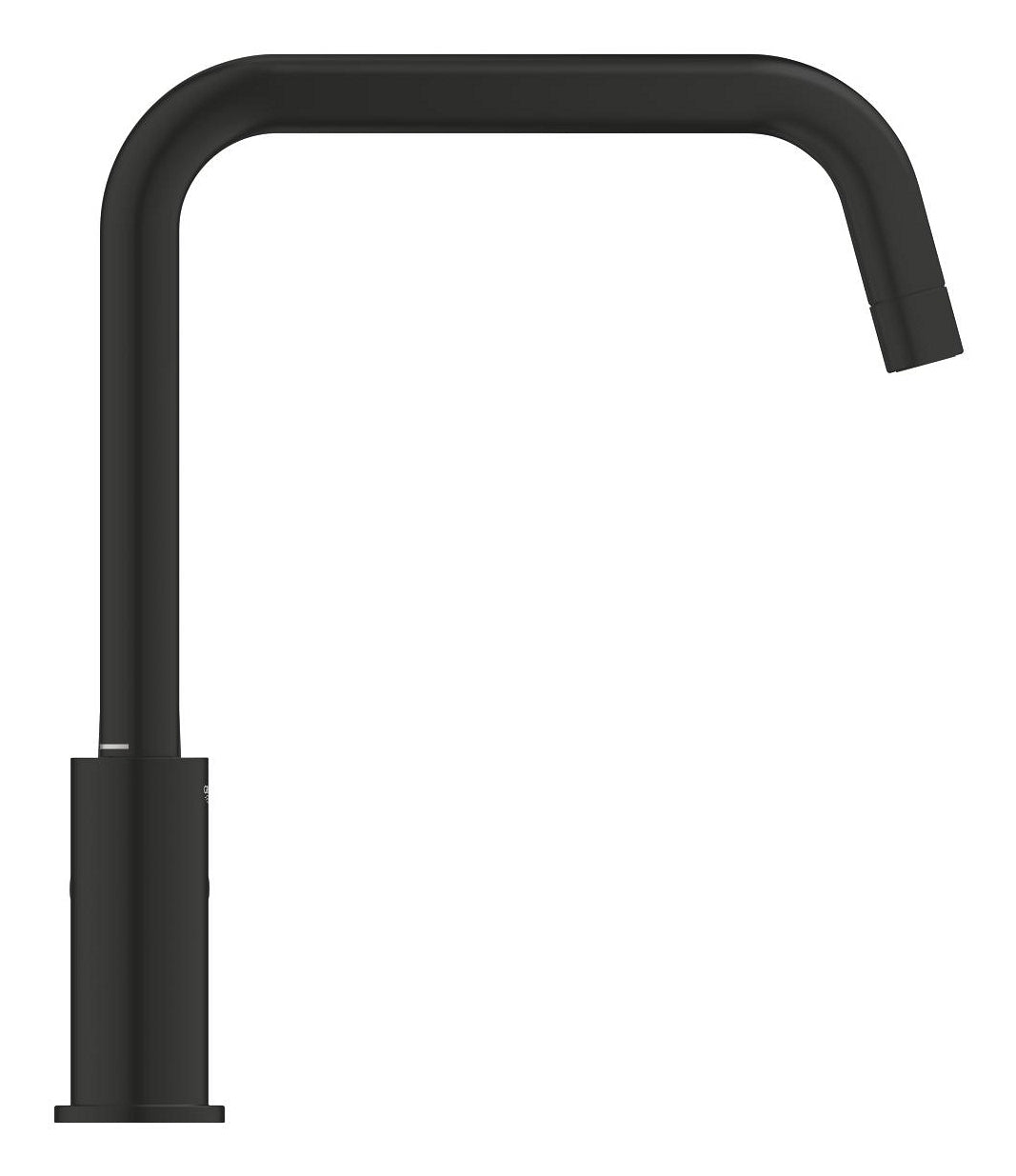 GROHE Start Badebatterie – Einhebelmischer, 22,3 cm Ausladung, Messing, Schwarz