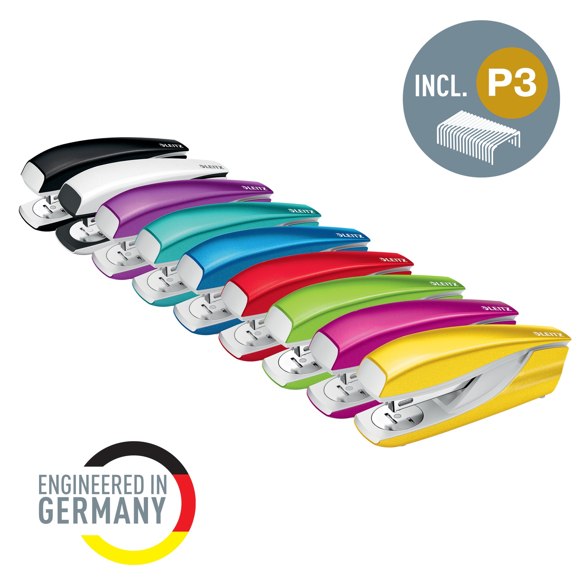 Leitz NeXXt 5502 WOW – Hefter, Einlegetiefe 38 mm, Grün