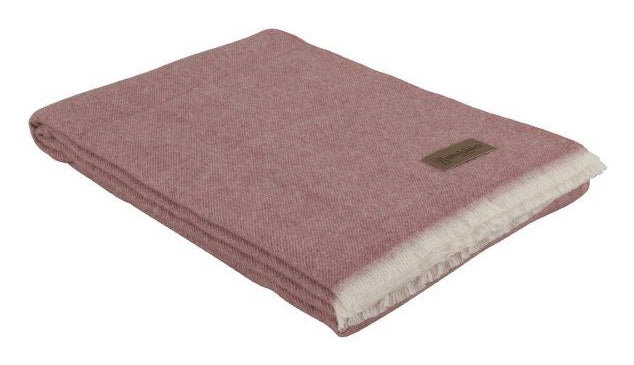 Eskimo Venezia Wohndecke – Merinowolle, Rosa – 130 × 200 cm