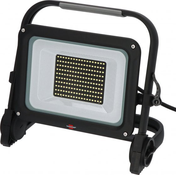 Brennenstuhl Arbeitsstrahler – 100 W, Kaltweiss, 6500 K, IP65, Netzbetrieb, dimmbar, Schwarz, Metall