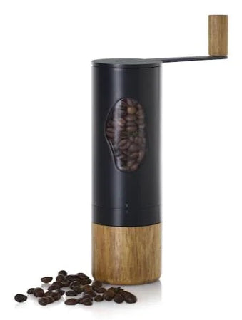 AdHoc Kaffeemühle, Ø 6 × 21,8 cm, mit Schlagmesser, Akazie/Schwarz