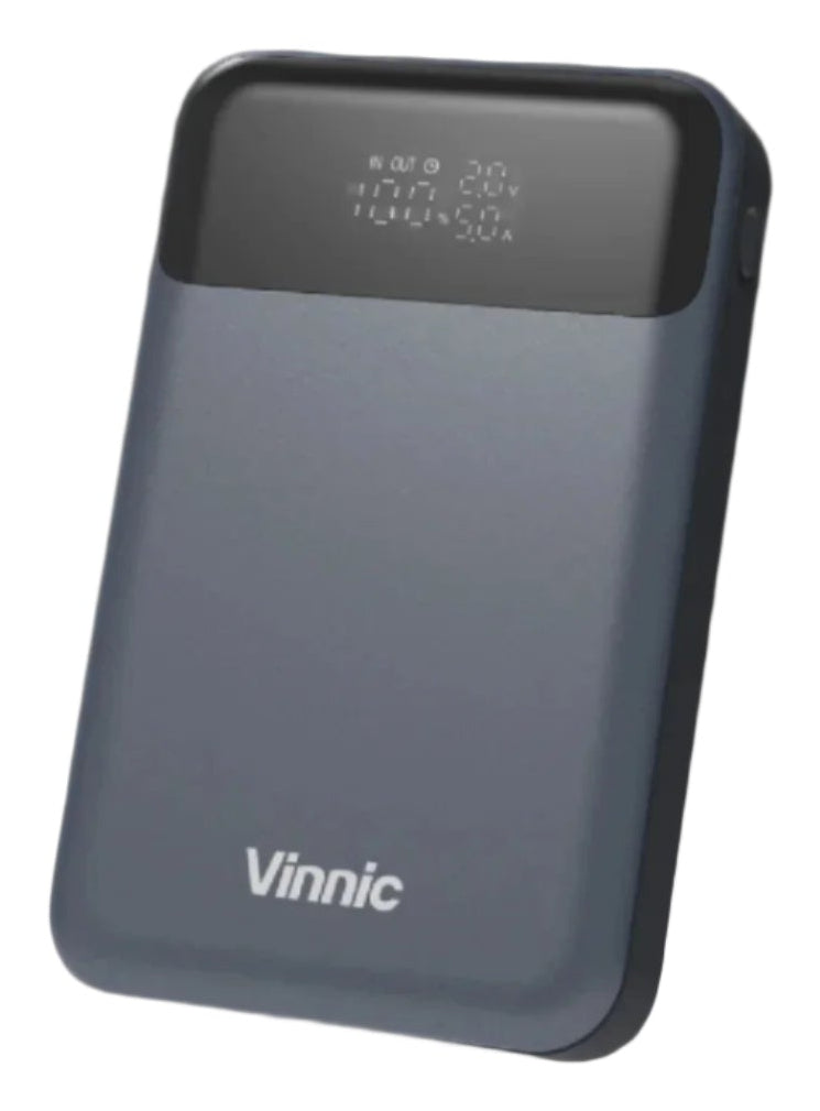 Vinnic Powerbank 20000 mAh, PD 100 W, 2× USB-C, 1× USB-A