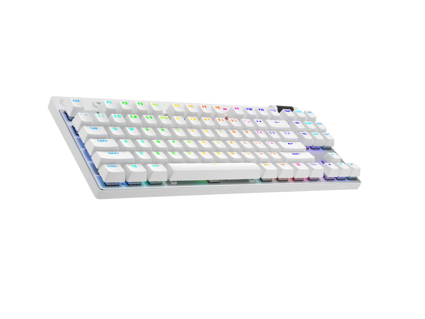 Logitech G PRO X TKL – Gaming-Tastatur – Mechanisch, RGB – Bluetooth & 2,4 GHz (USB-A) – QWERTY (Nordisch) – Weiss